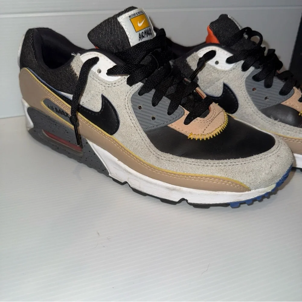 Nike Air Max 90 SE Fog Hemp Smoke Mens US Size10.5 UK9.5 EUR44 DO6108 001 - Picture 3 of 5
